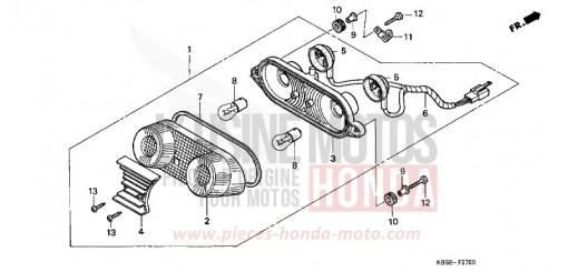 FEU ARRIERE NSR125R1 de 2001